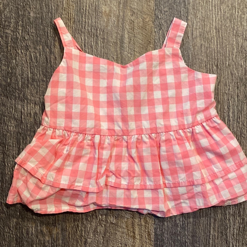 Janie & Jack Baby Girl Checkered Top
